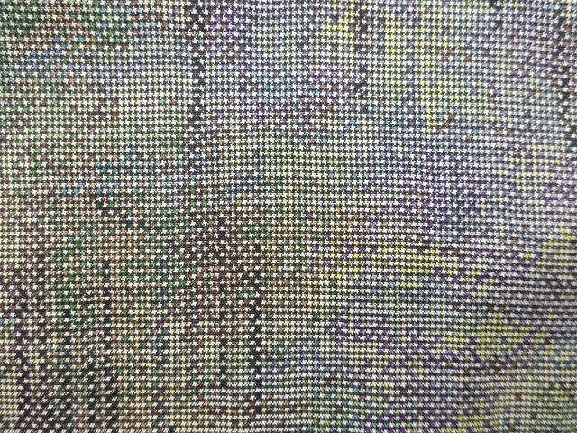 JAPANESE KIMONO / ANTIQUE KIMONO / DORO OSHIMA TSUMUGI / WOVEN ABSTRACT TREES